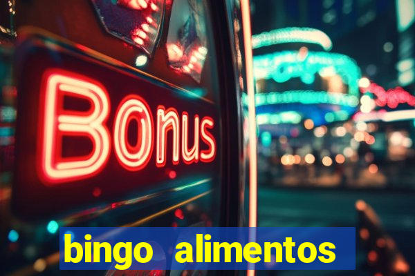 bingo alimentos para imprimir