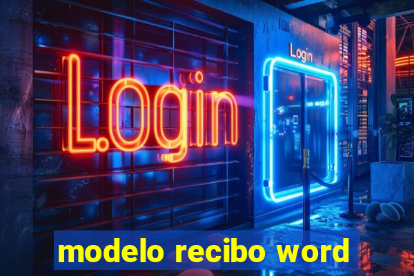 modelo recibo word
