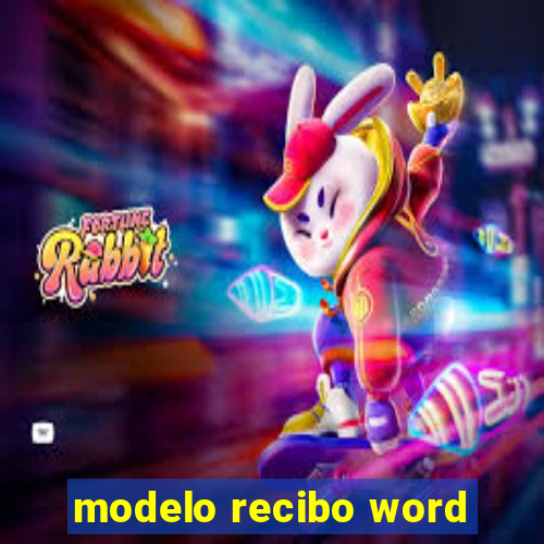 modelo recibo word