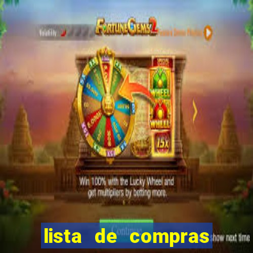 lista de compras supermercado completa para imprimir lista de compras supermercado para