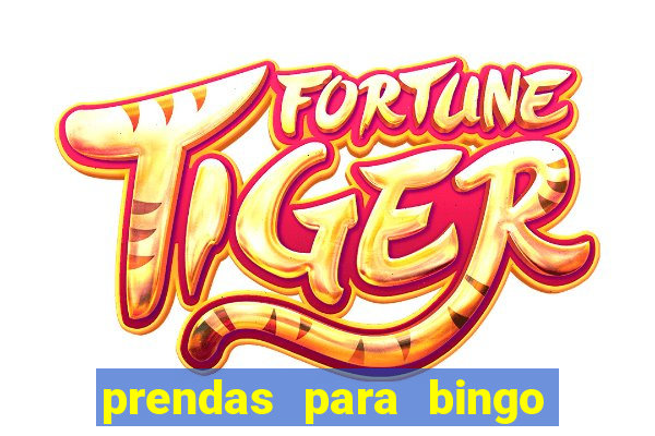 prendas para bingo de natal