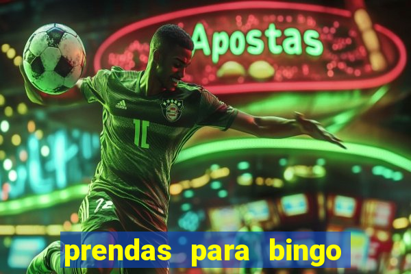 prendas para bingo de natal
