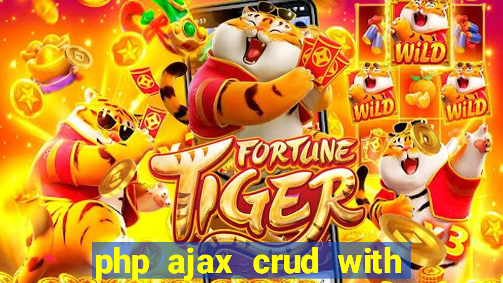 php ajax crud with datatables and bootstrap modals