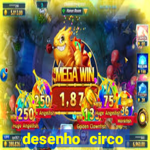 desenho circo digital para colorir