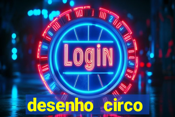 desenho circo digital para colorir