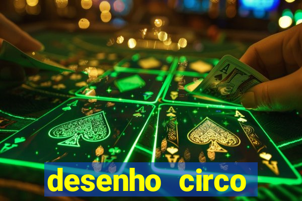 desenho circo digital para colorir