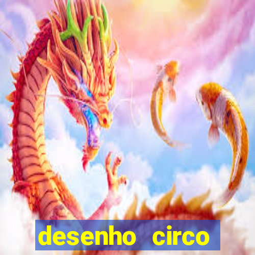 desenho circo digital para colorir