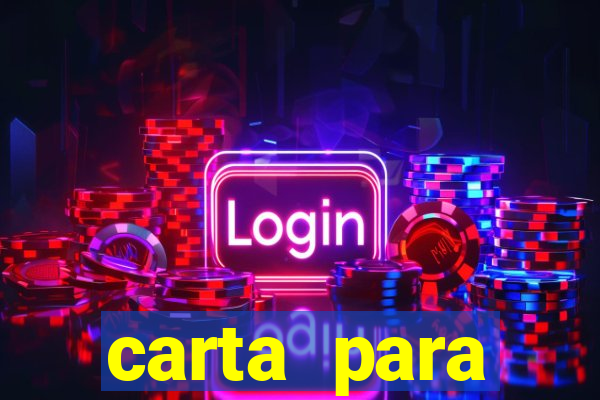 carta para encontrista homem