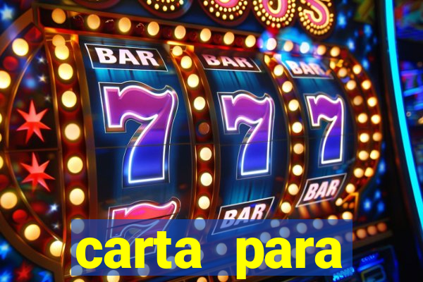 carta para encontrista homem