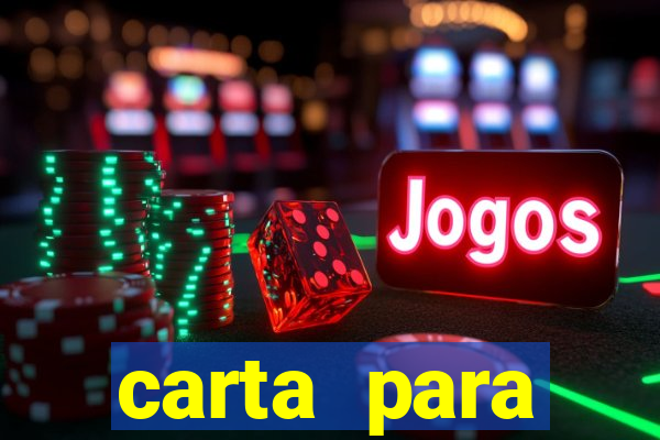 carta para encontrista homem