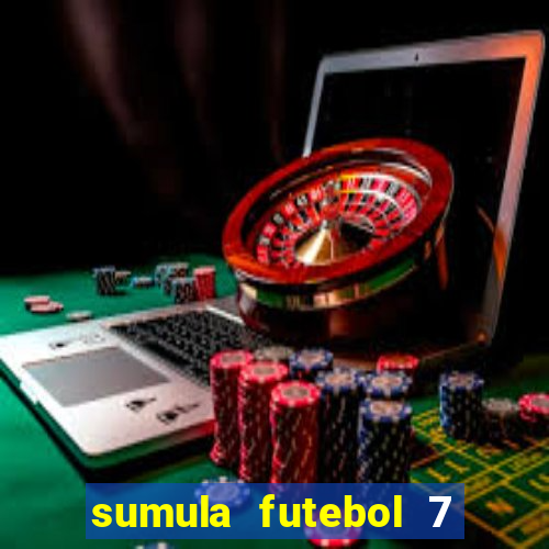 sumula futebol 7 society excel