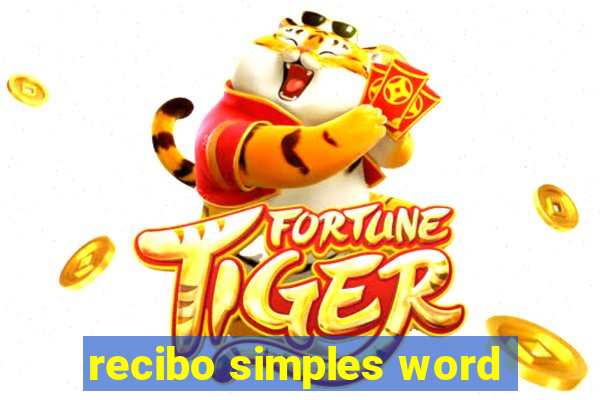 recibo simples word