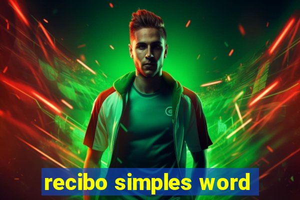 recibo simples word