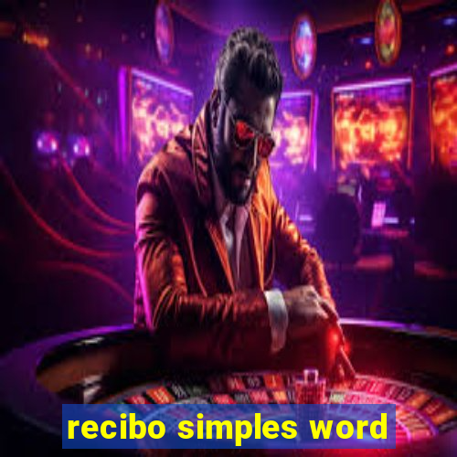 recibo simples word
