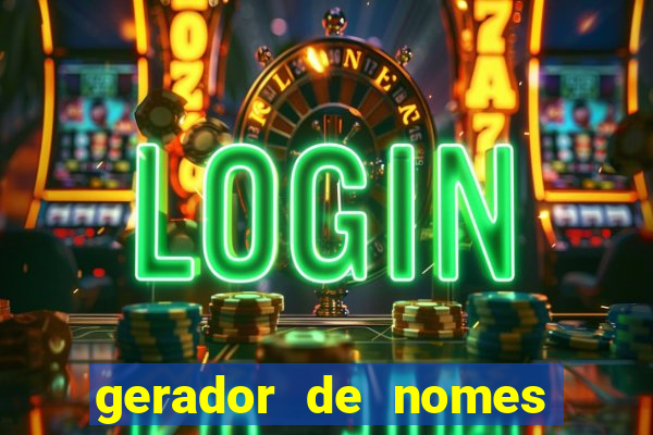 gerador de nomes para jogos