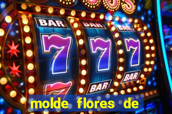 molde flores de papel para imprimir