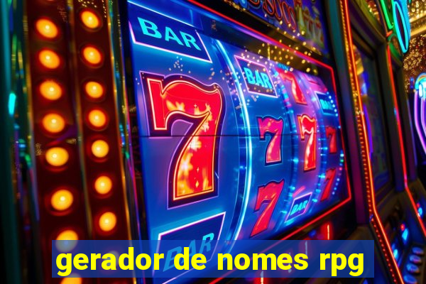 gerador de nomes rpg