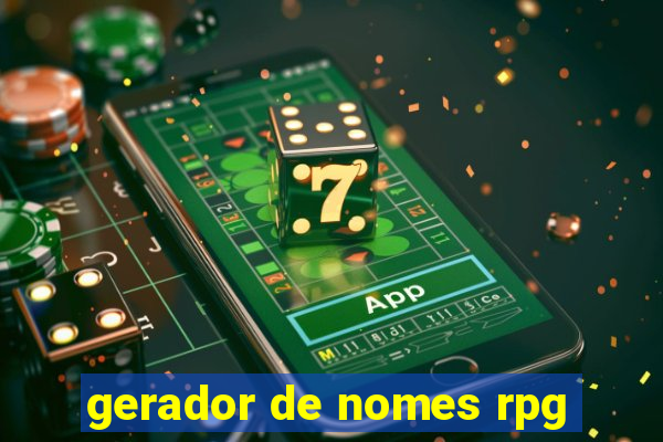 gerador de nomes rpg
