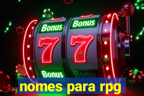nomes para rpg