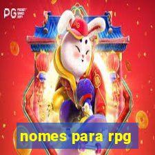 nomes para rpg