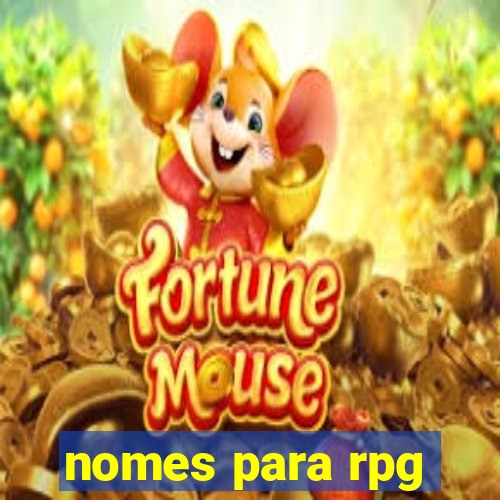 nomes para rpg