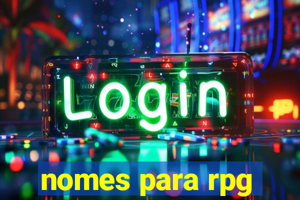 nomes para rpg
