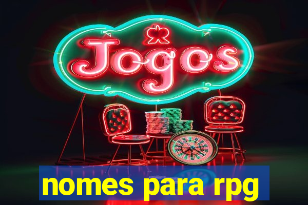 nomes para rpg