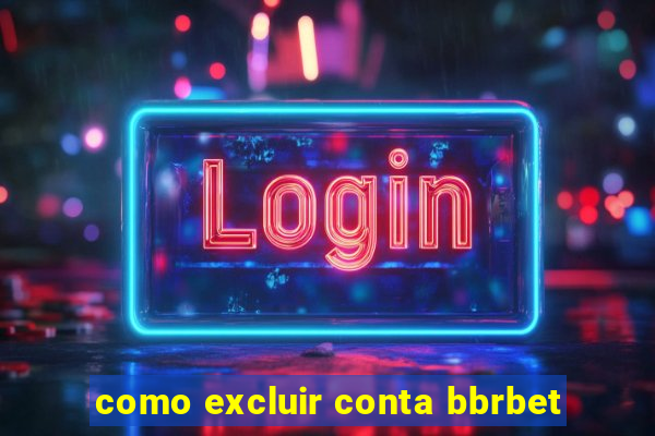 como excluir conta bbrbet