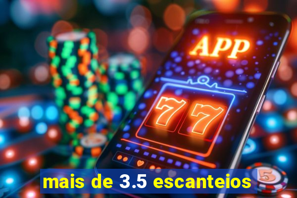 mais de 3.5 escanteios