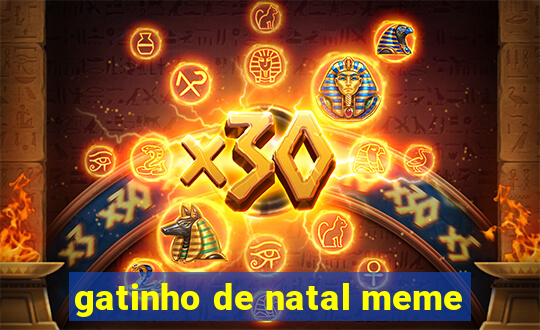 gatinho de natal meme