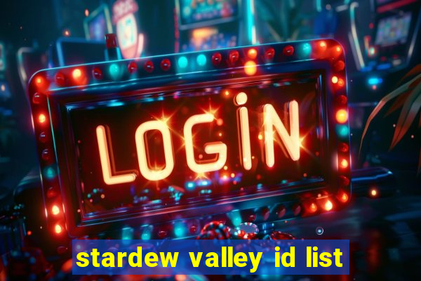 stardew valley id list