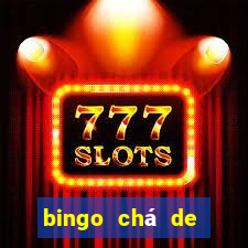 bingo chá de bebê excel