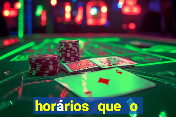 horários que o fortune dragon paga
