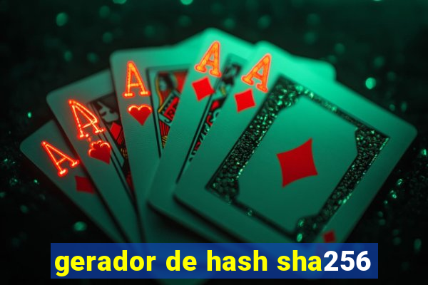 gerador de hash sha256