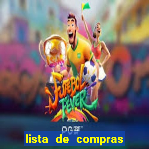 lista de compras para casa nova