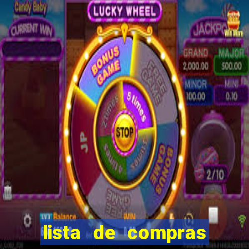 lista de compras para casa nova