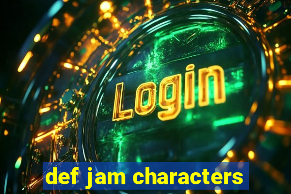 def jam characters