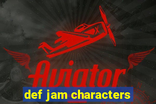 def jam characters