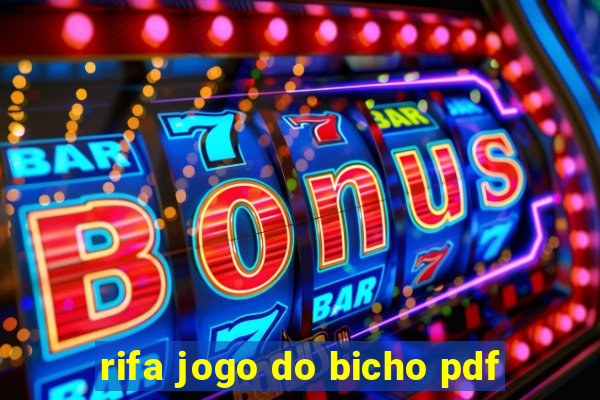 rifa jogo do bicho pdf
