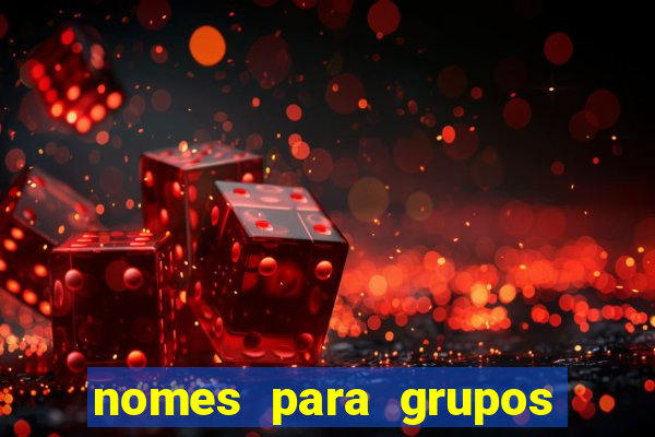 nomes para grupos de loteria no zap