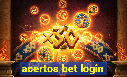 acertos bet login