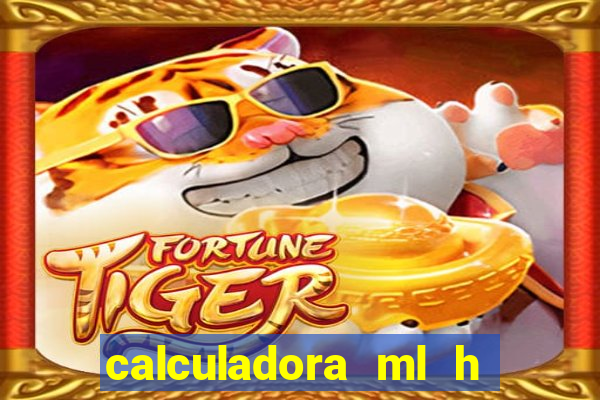 calculadora ml h para mcg kg min