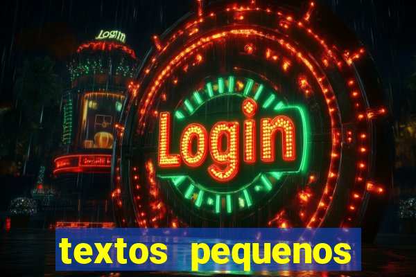textos pequenos para alfabetizar