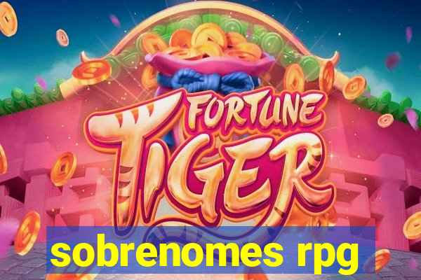 sobrenomes rpg