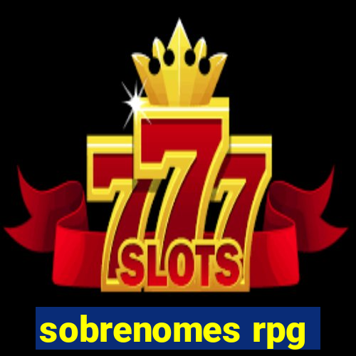 sobrenomes rpg