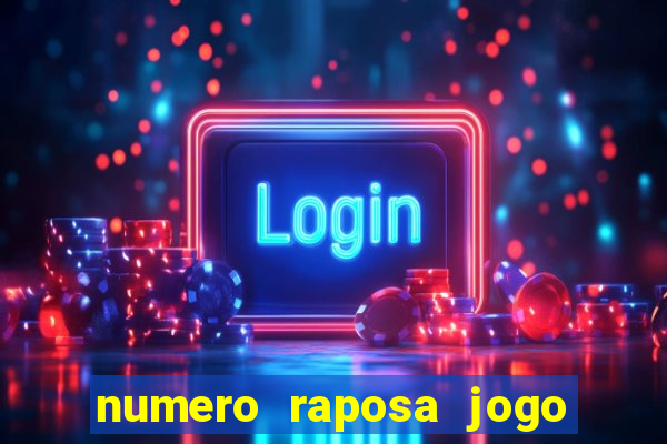 numero raposa jogo do bicho